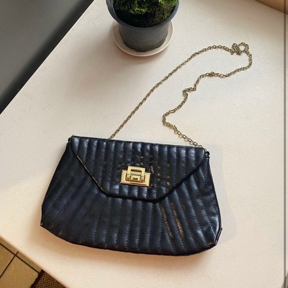 Black bag, bag with chain, bag cross body, mini bag - Picture 1 of 5